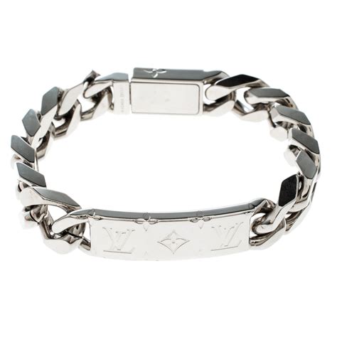 louis vuitton bracelet monogram chain|Louis Vuitton bracelet size chart.